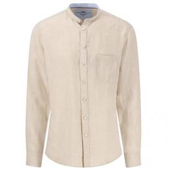 Casual Fit Leinenhemd von Fynch Hatton – Sand, Männergröße L