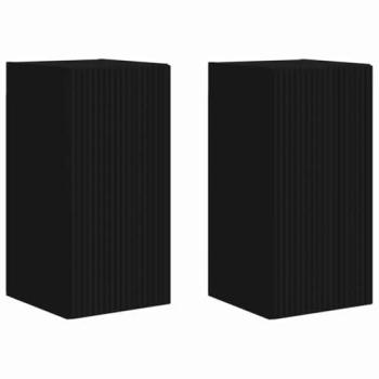 Dual‑Compartment TV Wall Rack by VidaXL – 30x31x60 cm, Black