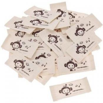 50PCS Cute Animal Labels for Handmade Bags and Clothes
