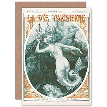 Mermaid Sea Life Greeting Card + Envelope Pack