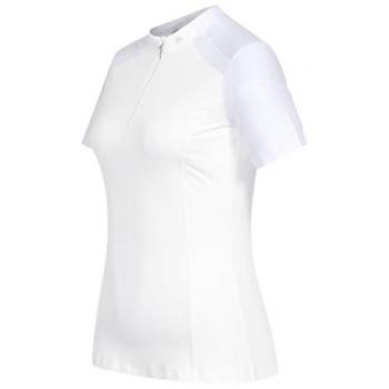 Waldhausen Nancy Zip-Front Athletic Tee – White, XXS