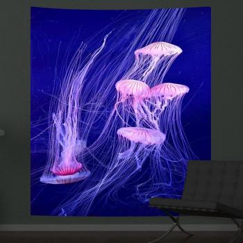 Psychedelisch flimmernde UV-Light Wall Art