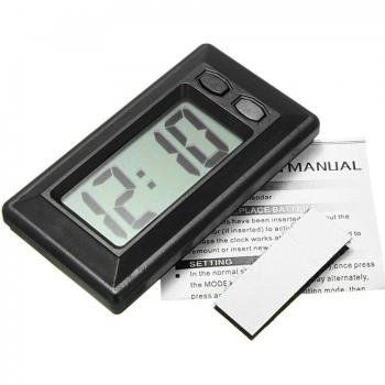 Accesorio Portátil de Reloj LCD para Automóviles