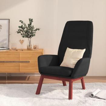 Sillón ergonómico de tela negra
