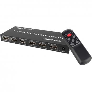 HDMI 5‑Way-Adapter für Fernseher und Spielekonsolen – 2.0 Kabelset