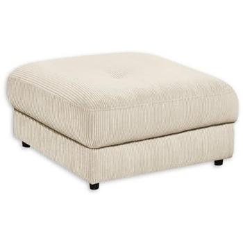 ED EXCITING DESIGN Polsterhocker Barura, quadratisch, Cord-Optik, Cream