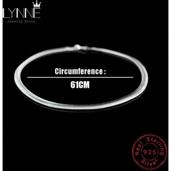 Chaîne plate en argent 925 pour un style punk
