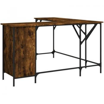 Mueble de Estudio Informático Roble Ahumado 141x141cm