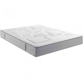 Simmons Matelas Optimal 140 × 200 – 580 ressorts ensachés, finition blanche