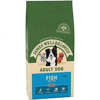 James Wellbeloved Natural Adult Dry Dog Food Biscuits Fish & Rice 2kg