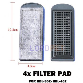 Tampon filtrant suspendu charbon actif + bio‑feuille pour aquarium