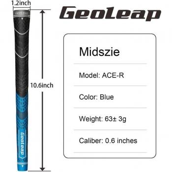 Geoleap Midsize Multi-Compound Golf Grips with Back Rib