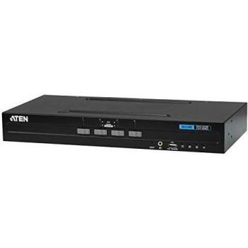 ATEN CS1184D 4‑port KVM avec sortie audio – Bureau local