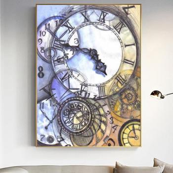 Reloj de Tiempo en Pintura de Diamante