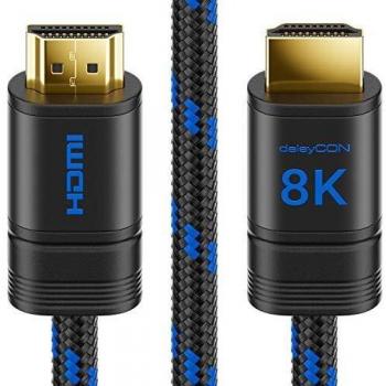 DeleyCON 1,5m HDMI 2.1 Kabel 8K UHD 8K@60Hz 4K@120Hz