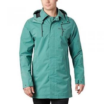 Columbia Herren Regenjacke East Park Mackintosh, Grün (Thyme Green), XXL