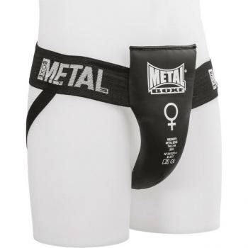 Coquille Femme Semi-Pro Métal Boxe S Noir