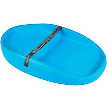 Bumbo Fasciatoio Portatile con Cinture di Sicurezza Blu