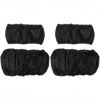 Protector de Ruedas de Cochecito Negro 4PCS