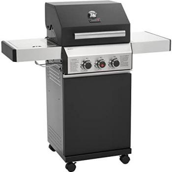 Taino Gasgrill BLACK 2+1 – Doppelwandiger Deckel, Seitenbrenner