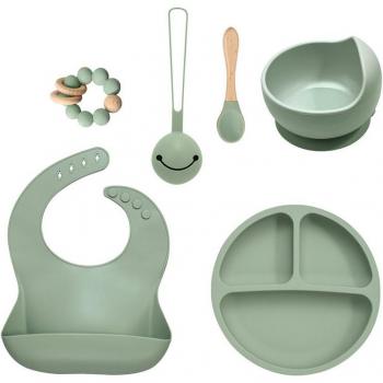 Silikon-Essenplatten Set für Babys, 6 Stück, BPA frei
