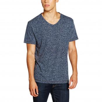 Skiny Herren V-Shirt, Kurzarm, Denim Night 8318