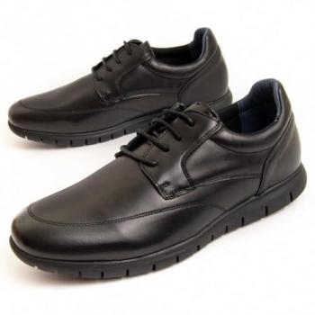 Purapiel Oxford Komodo – Schwarzer Halbschuh, Größe 42