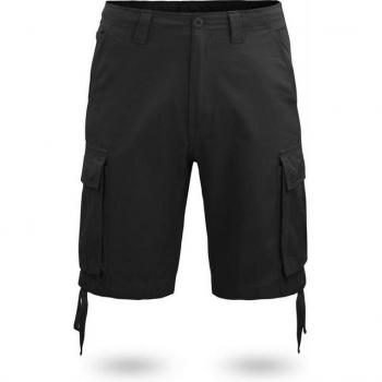 Normani Herren‑Sommer‑Shorts “Kalahari” mit Cargo‑Taschen – 100 % Bio‑Baumwolle – Schwarz (M)