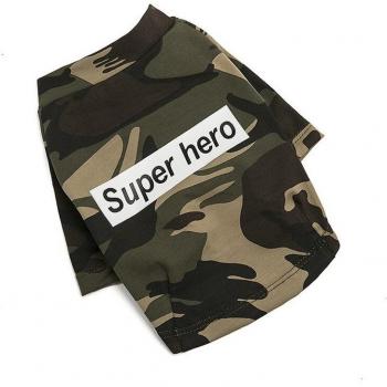 Tee-shirt Petit Chien Couleur Camouflage