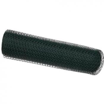 VidaXL Cerca Hexagonal Verde 0,8 × 10 m PVC