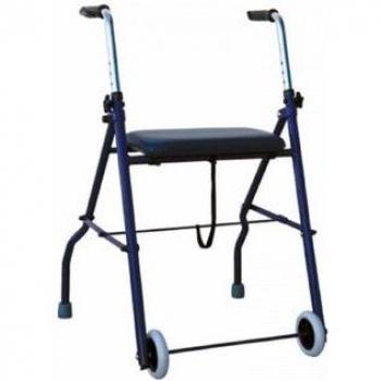BETTERLIFE le Rollator 2 Roues Pliant Réglable en Hauteur avec Poignées Ergonomiques Antidérapantes