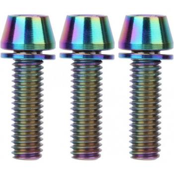 3pcs Bike Stem and Seatpost Screws Titanium Alloy Set