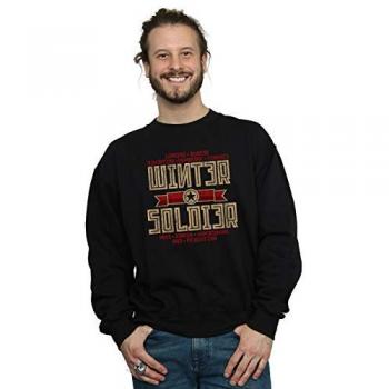 Felpa Uomo Marvel Winter Soldier XXL Nero