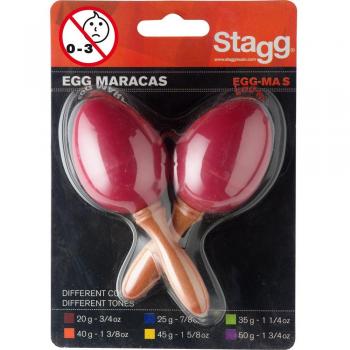 Stagg Plastic Egg Maracas Red