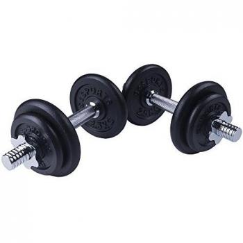 ScSports 15‑Kg Iron Dumbbell Pack – 4x2.5kg + 4x1.25kg in Black