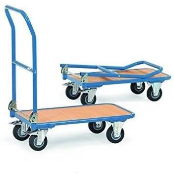 Carrello in Acciaio con Vassoio Ribaltabile, Capacità 150 Kg, Dimensioni 815 x 470 x 930 Mm