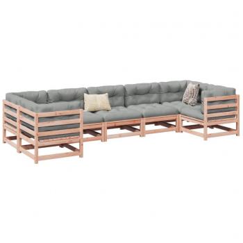 VidaXL 7 Piece Patio Sofa Set Solid Wood Douglas Fir