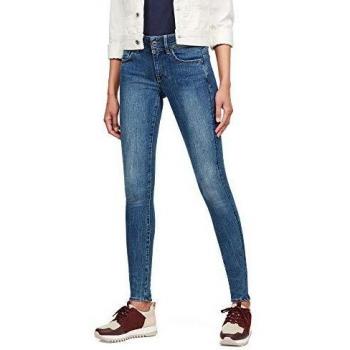 Jeans G-STAR RAW para Mujer, Modelo Lynn Mid Super Skinny, Color Azul