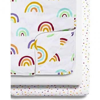 Snüz Babybett‑Kombination: Decke + 2 Laken – 100 % Jersey Baumwolle – Weiß