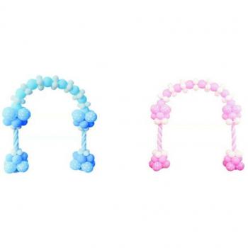 Arco di Palloncini per Feste Rosa Azzurro 100pz 2.3x2.5m