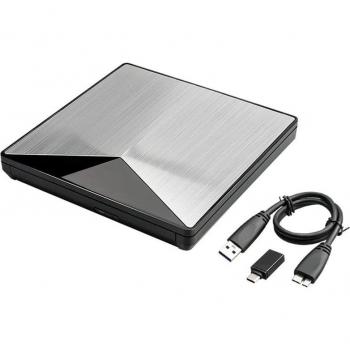 Externer DVD Player USB 3.0 Typ C für Laptops Windows Linux Macbook