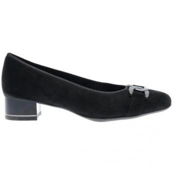 Ballerines Femme ARA GRAZ Talon compensé 3,5 cm Cuir Noir Bout rond