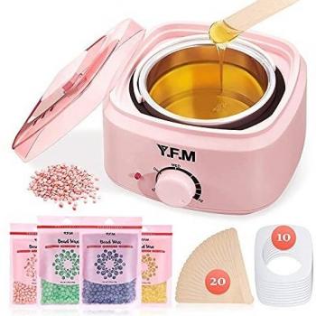 Riscaldatore di Cera Y.F.M. con Confezione di 4 * 100 g di Fagioli di Cera, Collari Antivegetativi e Bastoncini di Cera
