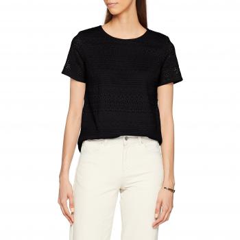 Camiseta Vero Moda Vmhoney Lace S/s Top Exp, Mujer, Color Negro, Talla 40