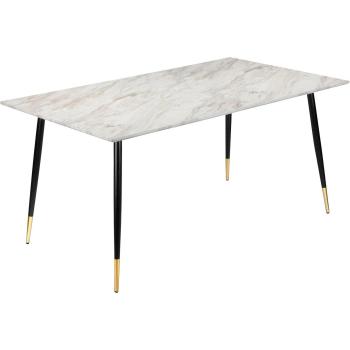 Table à Manger Monza 8 Personnes Effet Marbre L160