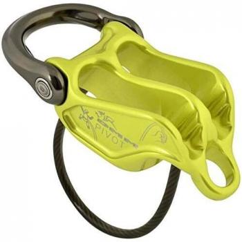 DMM Pivot Rock Climbing Belay Device, Lime
