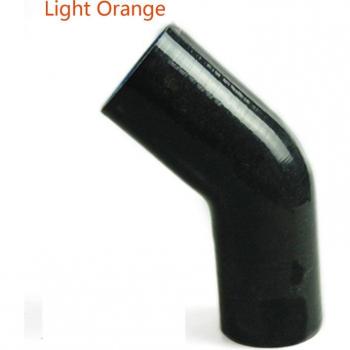 Acoplador de manguera de silicona codo 45 grados negro 70MM