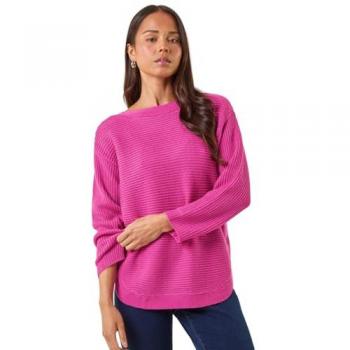 Roman Chic Pink Petite Hem Knitted Jumper