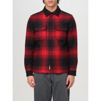 Overshirt rouge à carreaux Woolrich Alaska – T-shirt homme S