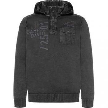 CAMP DAVID Pullover Colore Grigio/Red Noir